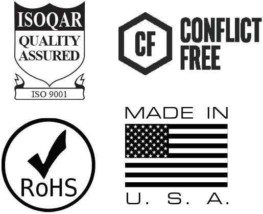 NHI is ISOQAR, RoHS, Made in the USA and Conflict Free
