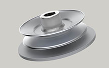 Example of split-steel pulley manufactured at NHI